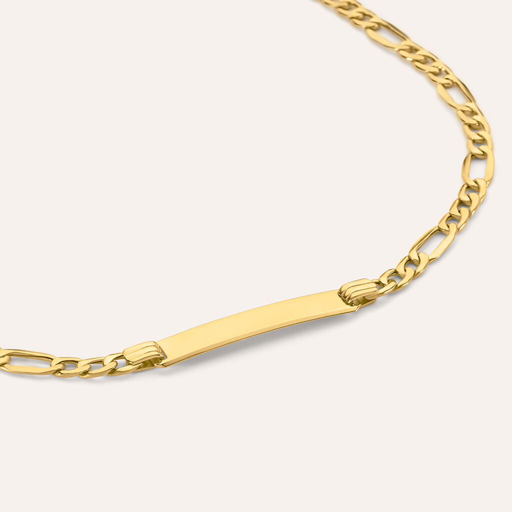 Bracciale Con Targhetta L'homme Or Oro Giallo