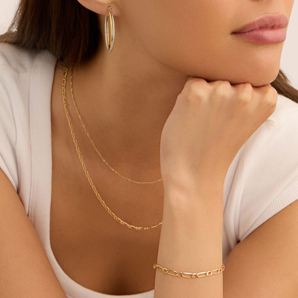 Orecchini A Cerchio Toujours Oro Bicolore