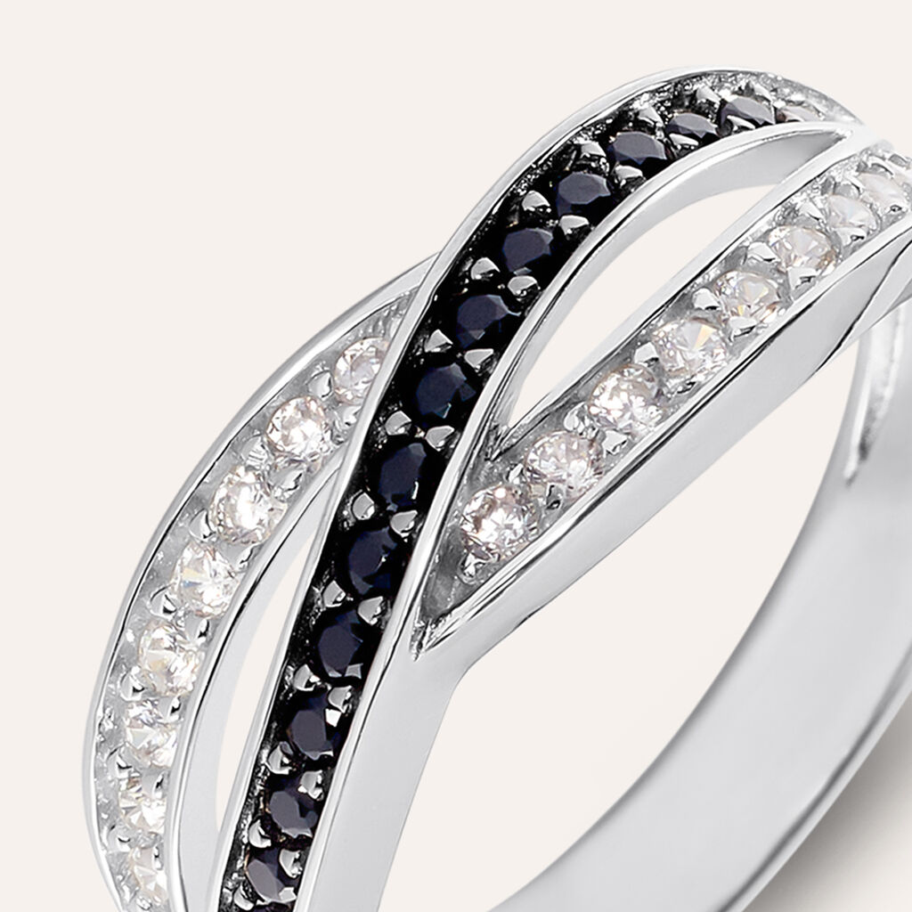 Anello Fantasia Silver Shine Argento Rodiato Cubic Zirconia