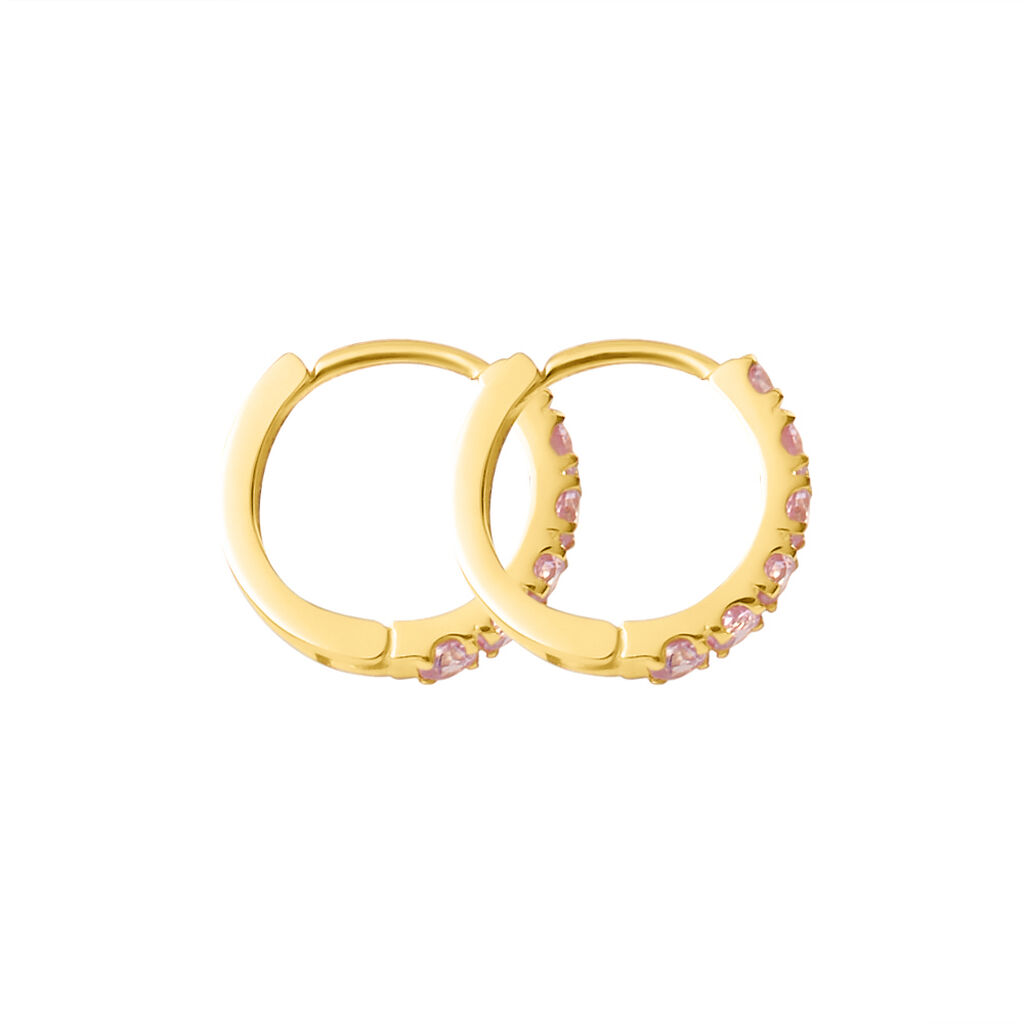 Orecchini A Cerchio Toujours Oro Giallo Cubic Zirconia - Orecchini a Cerchio Donna | Stroili