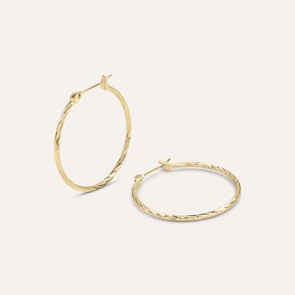 Orecchini A Cerchio Golden Dream Placcato Oro Giallo