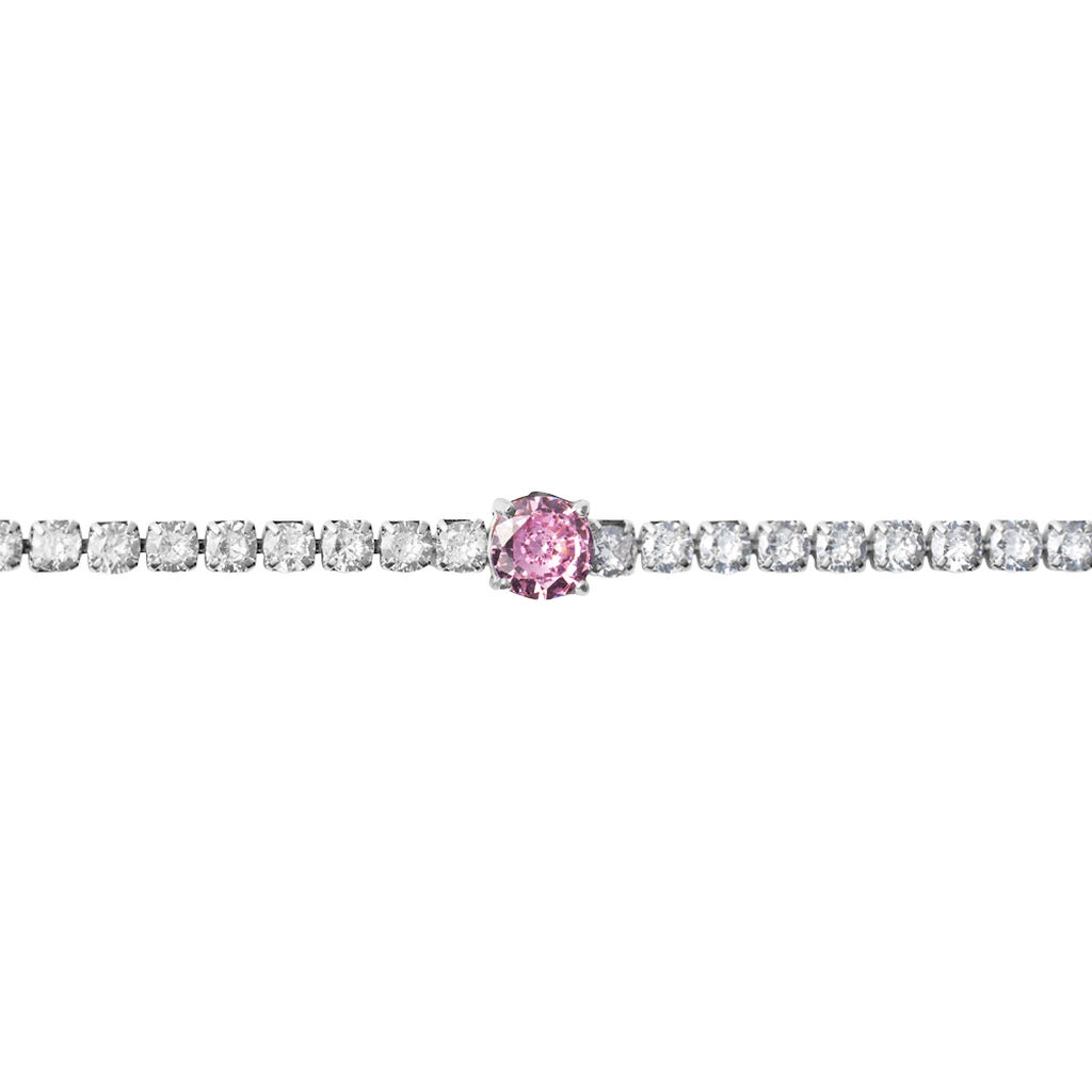 Bracciale Tennis Lady Chic Acciaio Cristallo - Bracciali Tennis Donna | Stroili