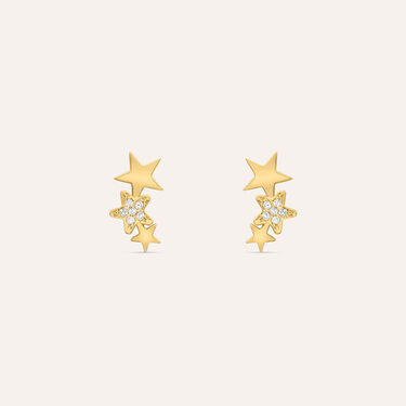 Orecchini Lobo Claire Oro Giallo Cubic Zirconia