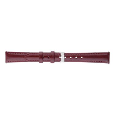 Cinturino in pelle verniciata lucida rosso scuro con chiusura easyclickCinturino in pelle lucida rossa e chiusura easy click