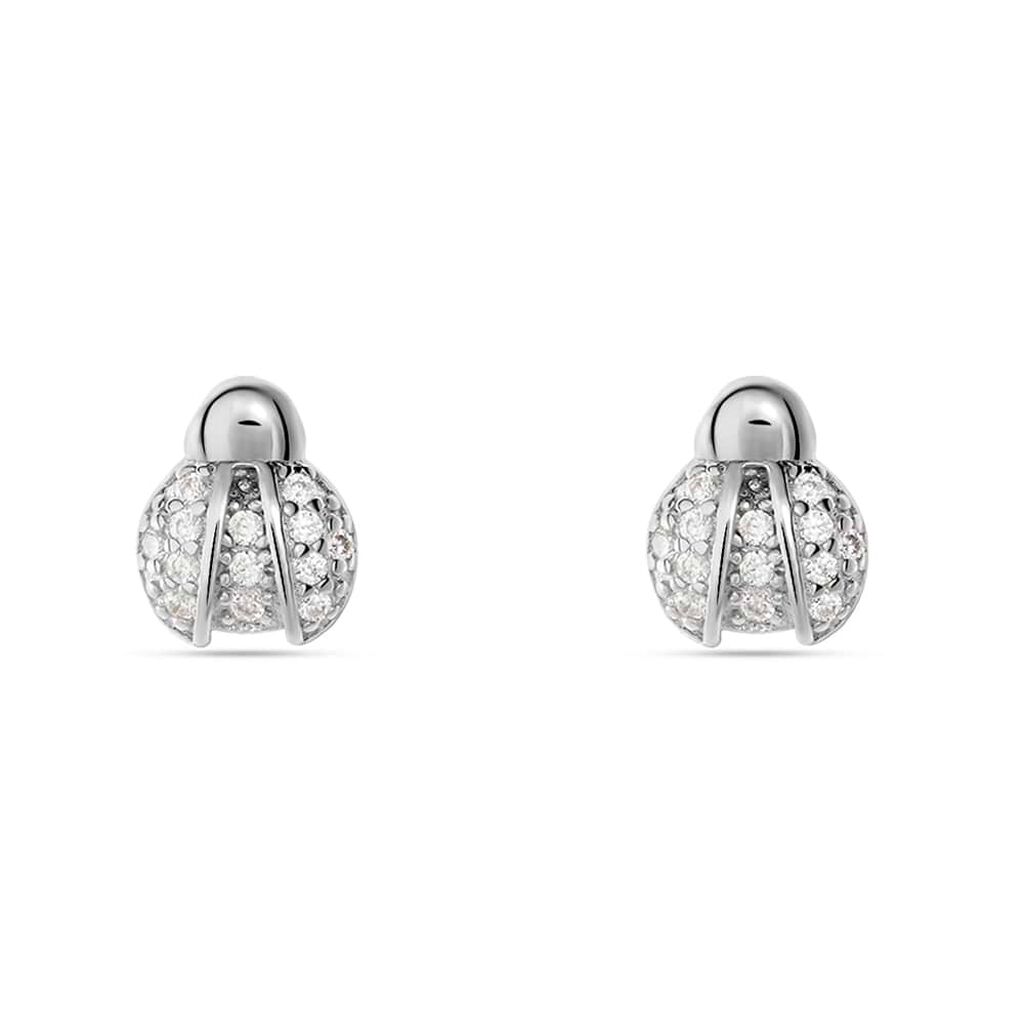 Orecchini Lobo Silver Moments Argento Rodiato Cubic Zirconia