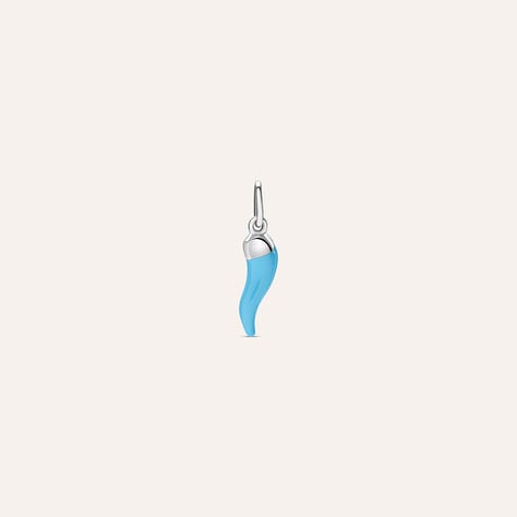 Pendente Saluti&Baci Cornetto Love Beats Argento Rodiato - Ciondoli Donna | Stroili