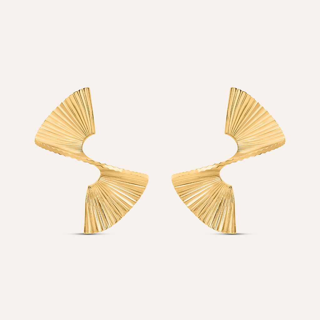Orecchini Pendenti Radiance Acciaio Dorato