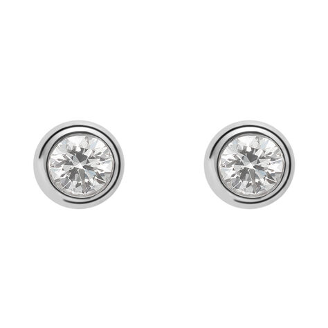 Orecchini Lobo Punto Luce Grace Oro Bianco Diamante - Orecchini a Lobo Donna | Stroili