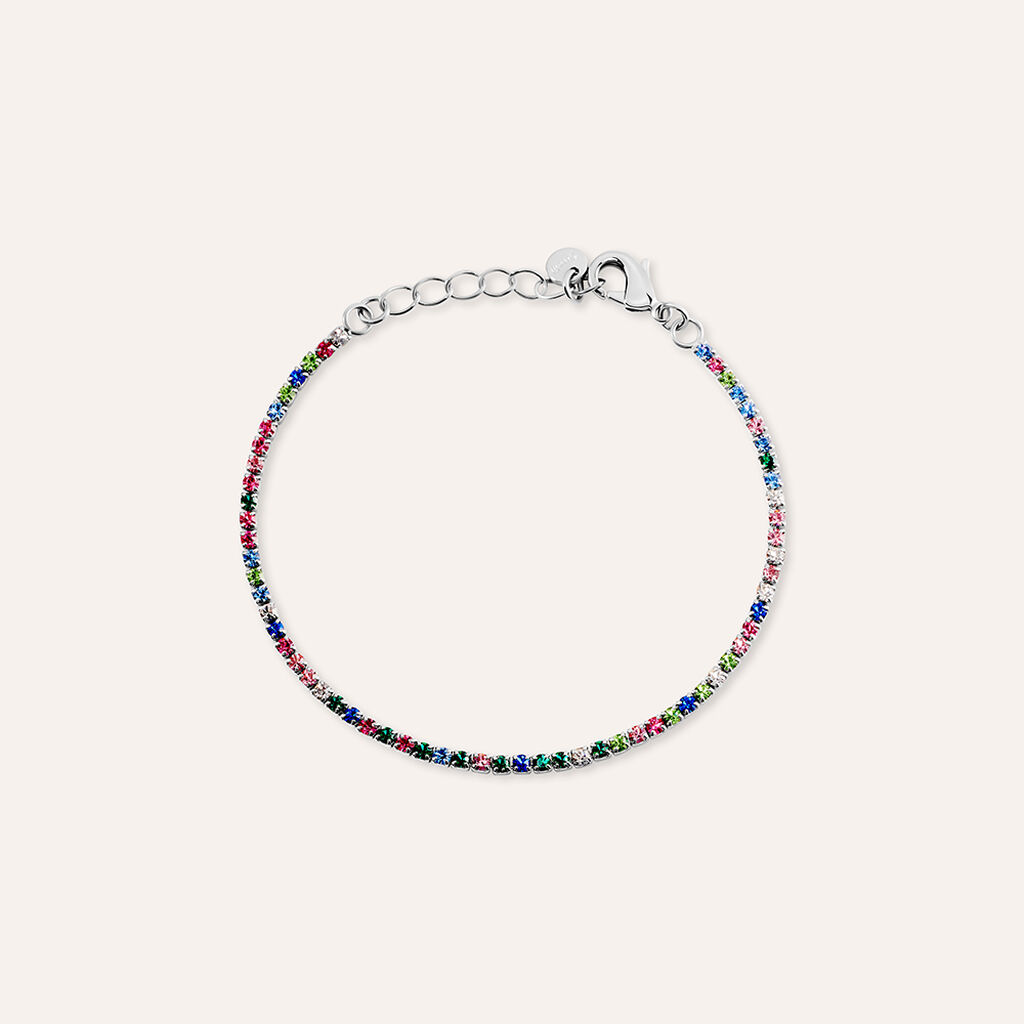 Bracciale Tennis Romantic Shine Metallo Cristallo
