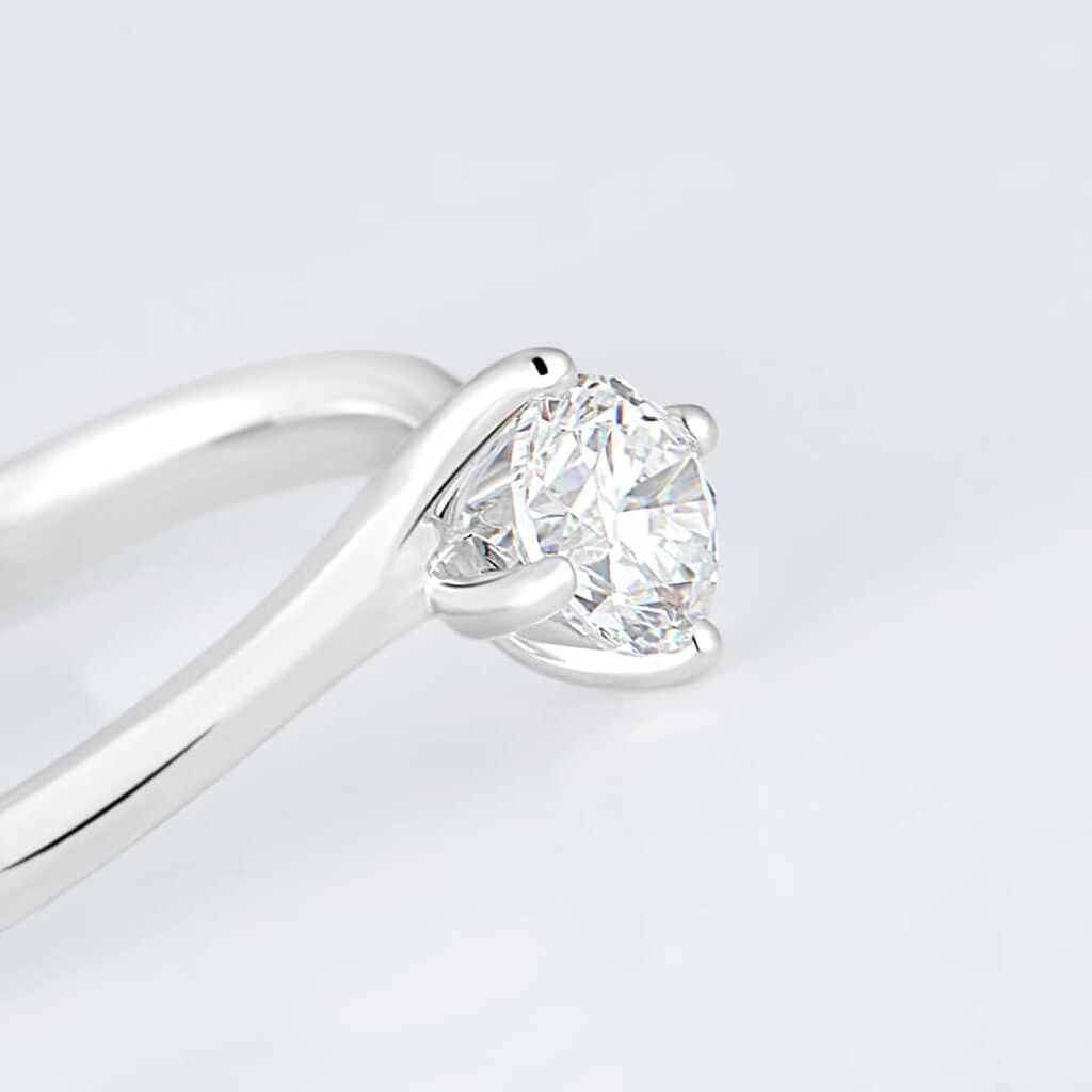 Anello Solitario Valentino Diamade Oro Bianco Diamante Lab-Grown - Anelli con Pietre Donna | Stroili