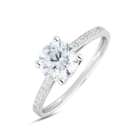 Anello Solitario Claire Oro Bianco Cubic Zirconia - Anelli con Pietre Donna | Stroili