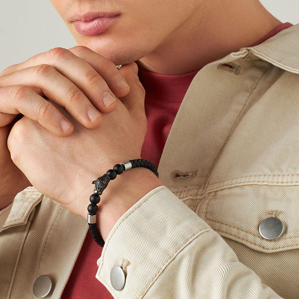 Bracciale Man Code Acciaio Cubic Zirconia