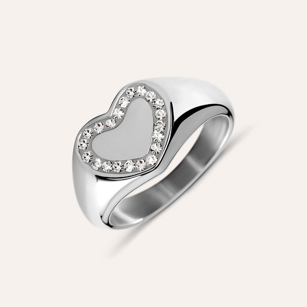 Anello Chevalier Lady Chic Acciaio Cristallo - Anelli Chevalier Donna | Stroili