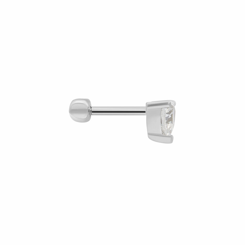 Piercing Orecchio Punto Luce Bon Ton Oro Bianco Cubic Zirconia - Piercing Orecchio Donna | Stroili