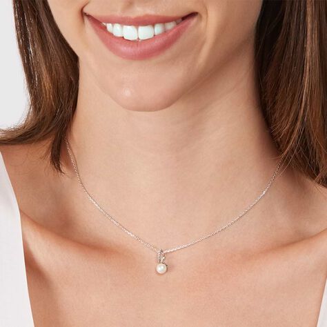 Collana Silver Pearls Argento Rodiato Perla sintentica Cubic Zirconia - Collane Donna | Stroili