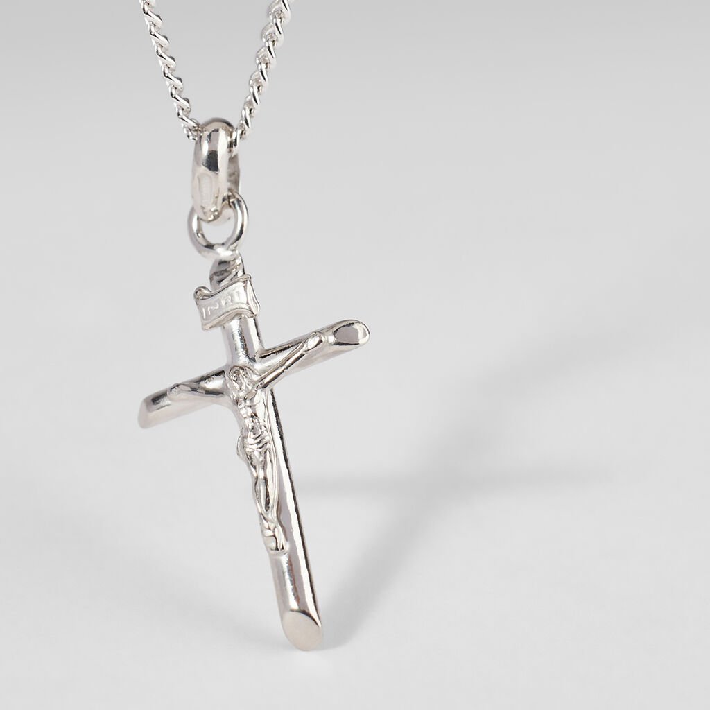 Collana Gentleman Argento Rodiato