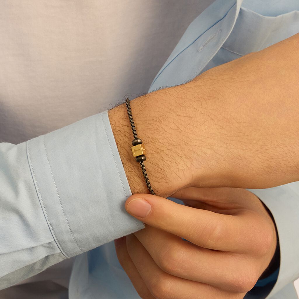 Bead Essential Code Acciaio Dorato