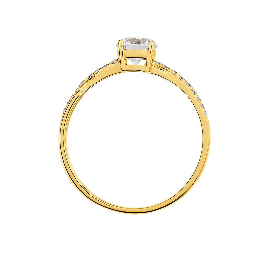 Anello Solitario Claire Oro Giallo Cubic Zirconia - Anelli con Pietre Donna | Stroili