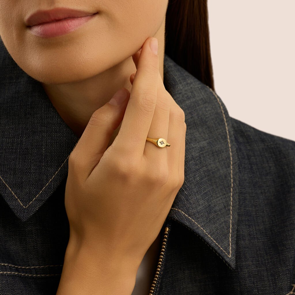 Anello Chevalier Beverly Oro Giallo Cubic Zirconia