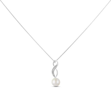 Collana Gold Pearls Oro Bianco Perla D'Acqua Dolce Diamante - Collane Donna | Stroili