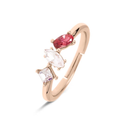 Anello Fantasia Violet Ottone Rosa Cristallo - Anelli con Pietre Donna | Stroili