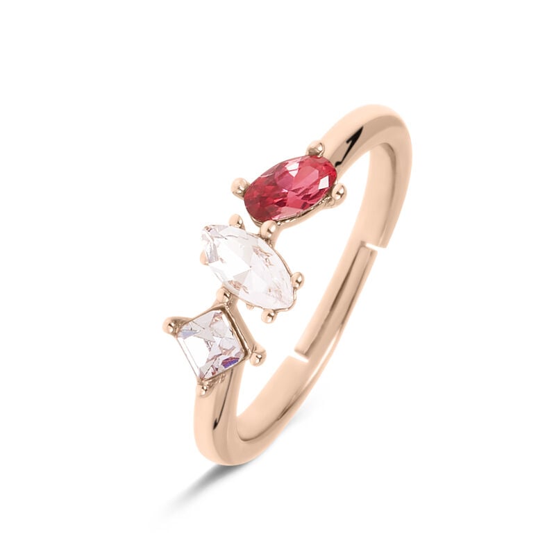 Anello Fantasia Violet Ottone Rosa Cristallo - Anelli con Pietre Donna | Stroili