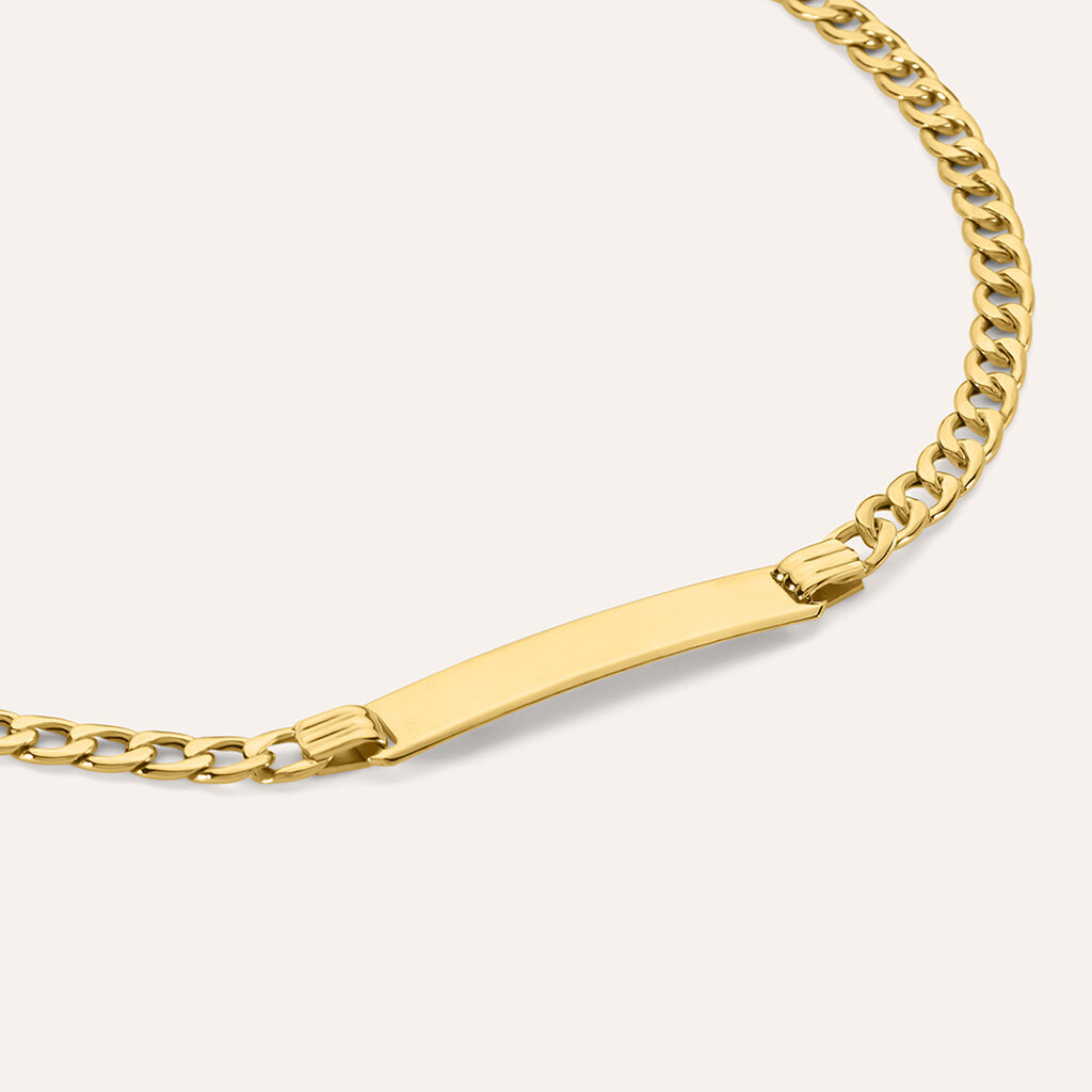 Bracciale Con Targhetta L'homme Or Oro Giallo