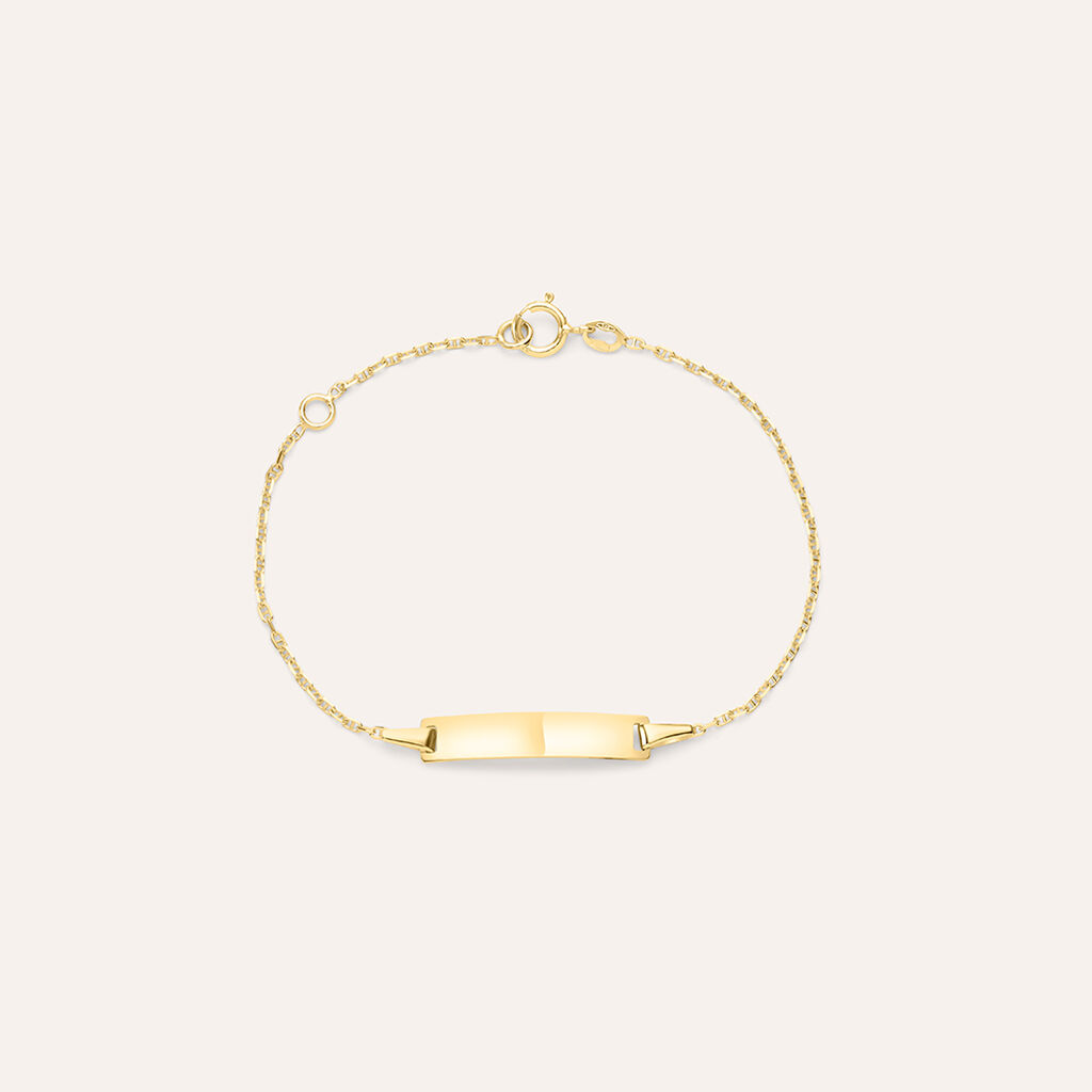 Bracciale Con Targhetta Holy Oro Giallo