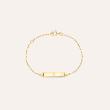 Bracciale Con Targhetta Holy Oro Giallo