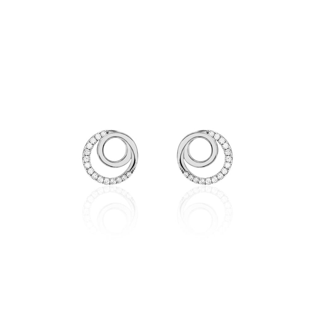 Orecchini Lobo Silver Shine Argento Rodiato Cubic Zirconia - Orecchini a Lobo Donna | Stroili
