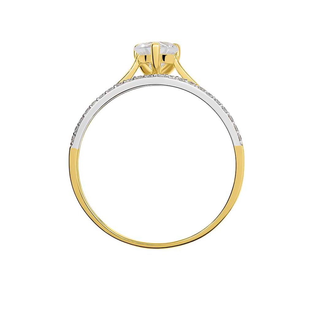 Anello Solitario Claire Oro Giallo Cubic Zirconia - Anelli con Pietre Donna | Stroili