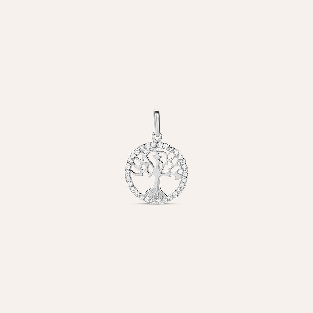 Pendente Poème Oro Bianco Cubic Zirconia - Ciondoli Donna | Stroili