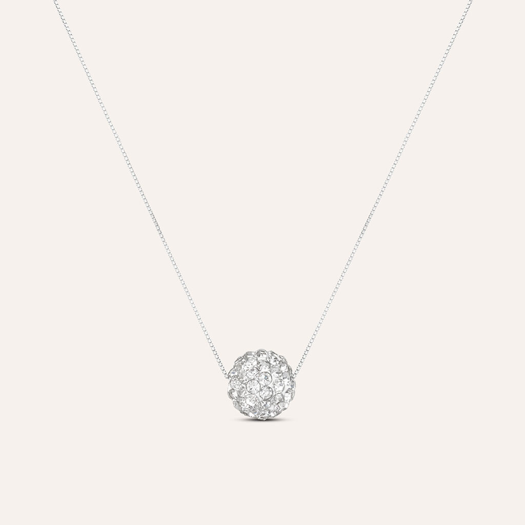Collana Crystal Gold Oro Bianco Cristallo