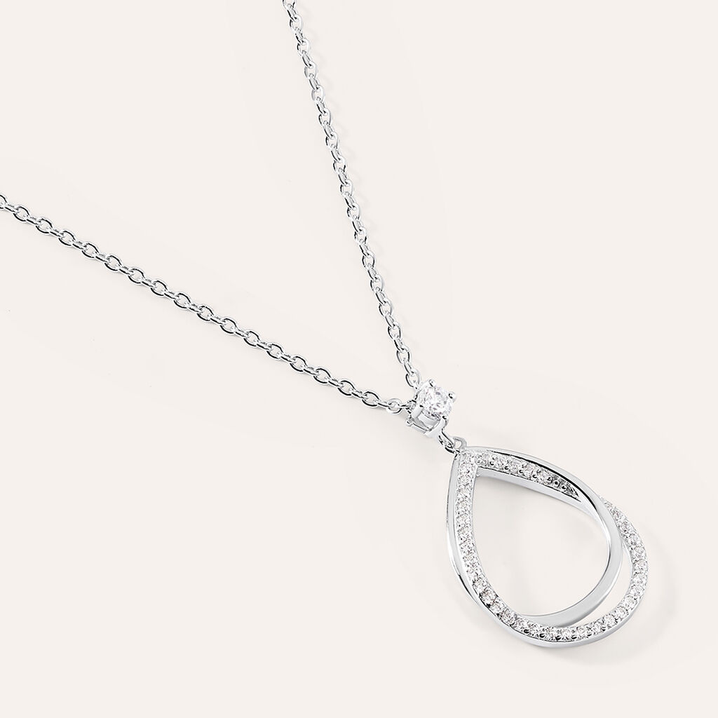 Collana Silver Shine Argento Rodiato Cubic Zirconia
