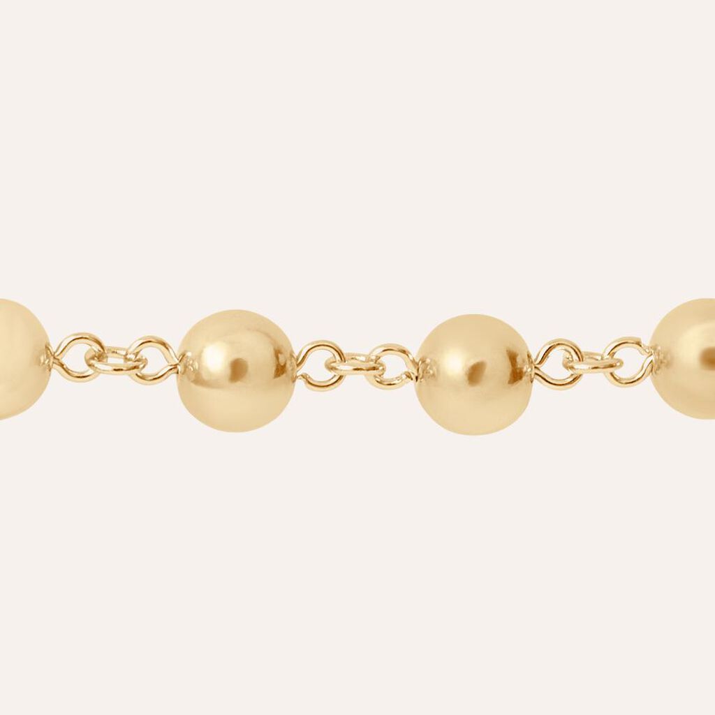 Bracciale in oro giallo 18 Kt 750 maglia catena -855/ST