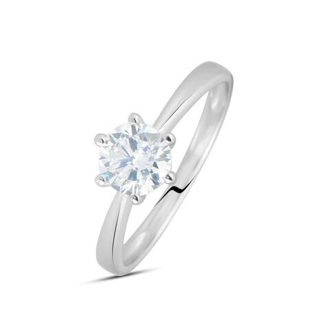 Anello Solitario Claire Oro Bianco Cubic Zirconia - Anelli con Pietre Donna | Stroili