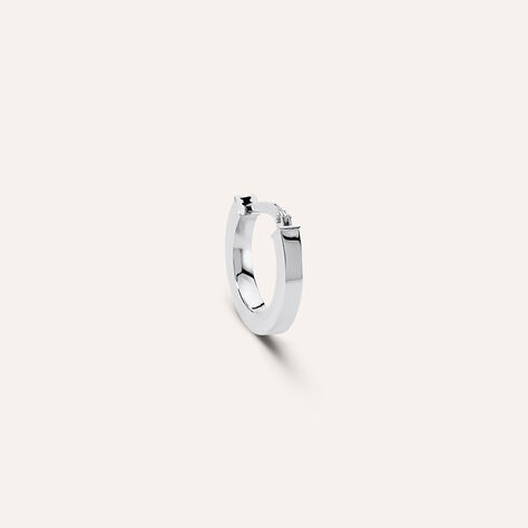 Mono Orecchino A Cerchio Toujours Oro Bianco - Mono Orecchino Unisex | Stroili