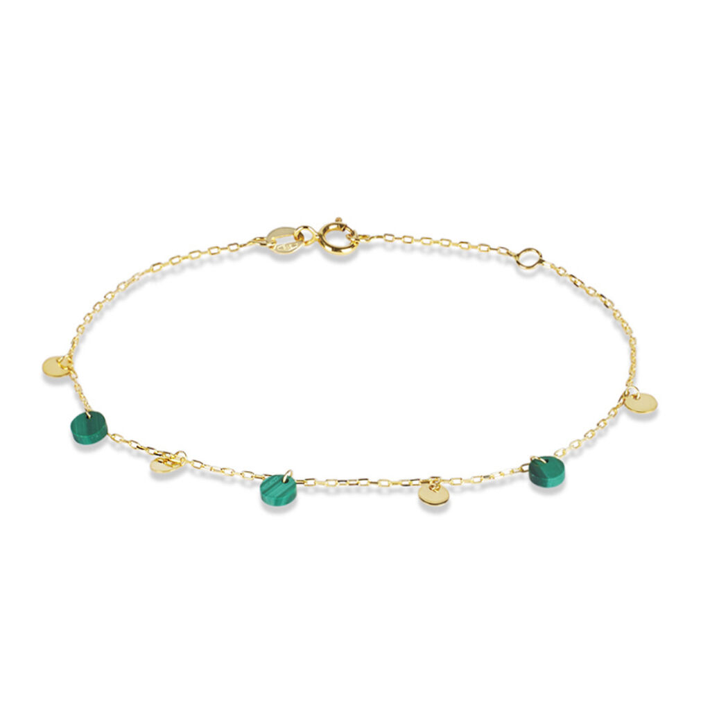 Bracciale Beverly Oro Giallo Malachite