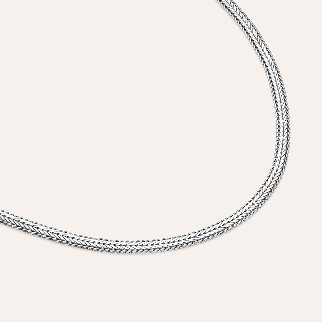 Bracciale Catena Gentleman Argento Rodiato - Bracciali Uomo | Stroili