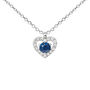 Collana Charlotte Oro Bianco Zaffiro Diamante