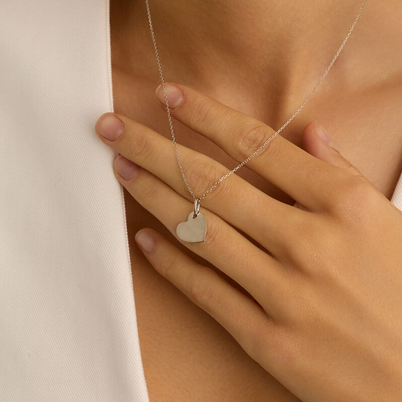 Pendente Poème Oro Bianco - Ciondoli con Incisione Donna | Stroili