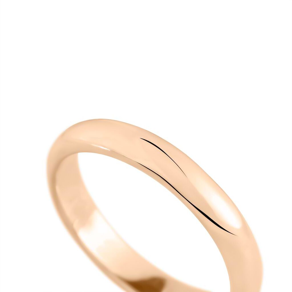 Fede Classica Leggera 4 mm Oro Rosa - Anelli con Incisione Unisex | Stroili