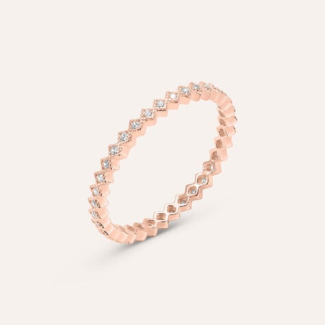 Anello Eternity Silver Elegance Argento Rosa Cubic Zirconia - Anelli Eternity Donna | Stroili