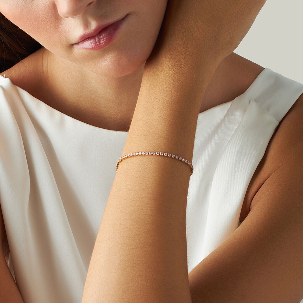 Bracciale Tennis Claire Oro Giallo Cubic Zirconia - Bracciali Tennis Donna | Stroili