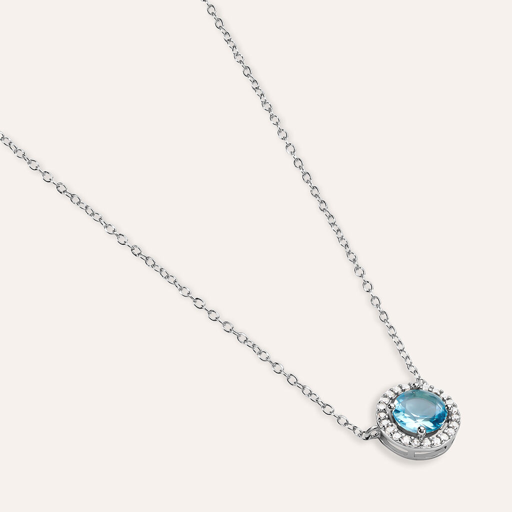 Collana Punto Luce Silver Rainbow Argento Rodiato Cubic Zirconia