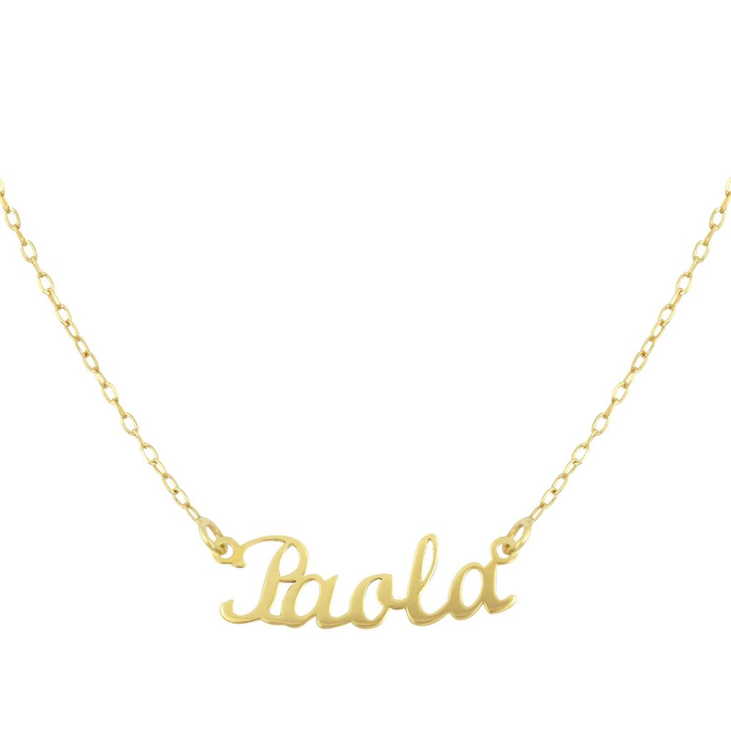 Collana Name Oro Giallo
