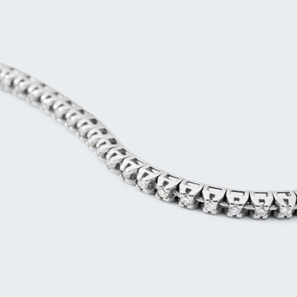 Bracciale Tennis Firmamenti Oro Bianco Diamante - Bracciali Tennis Donna | Stroili