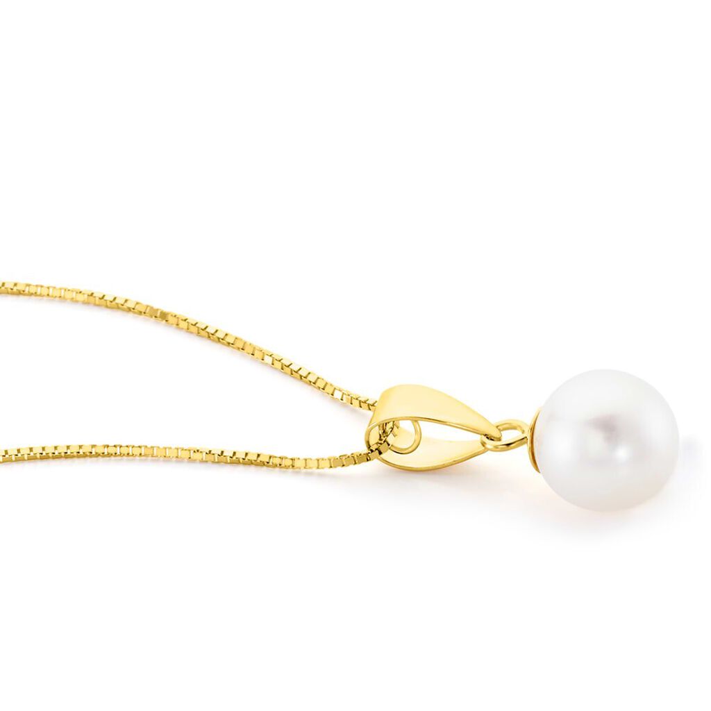 Collana Gabrielle Oro Giallo Perla D'Acqua Dolce - Collane Donna | Stroili