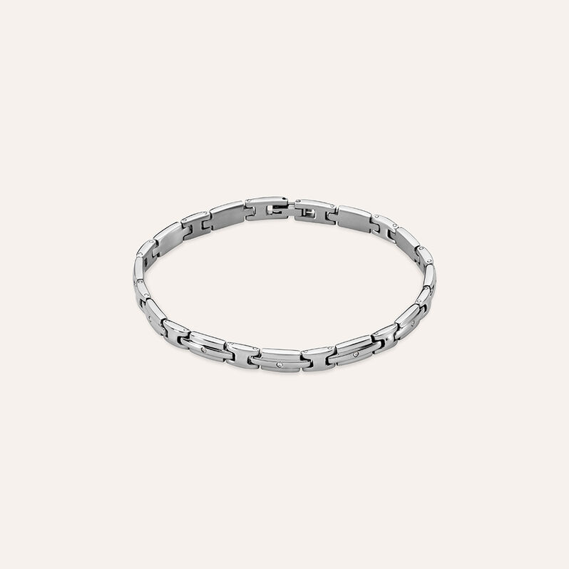 Bracciale Man Code Acciaio Cubic Zirconia - Bracciali Uomo | Stroili