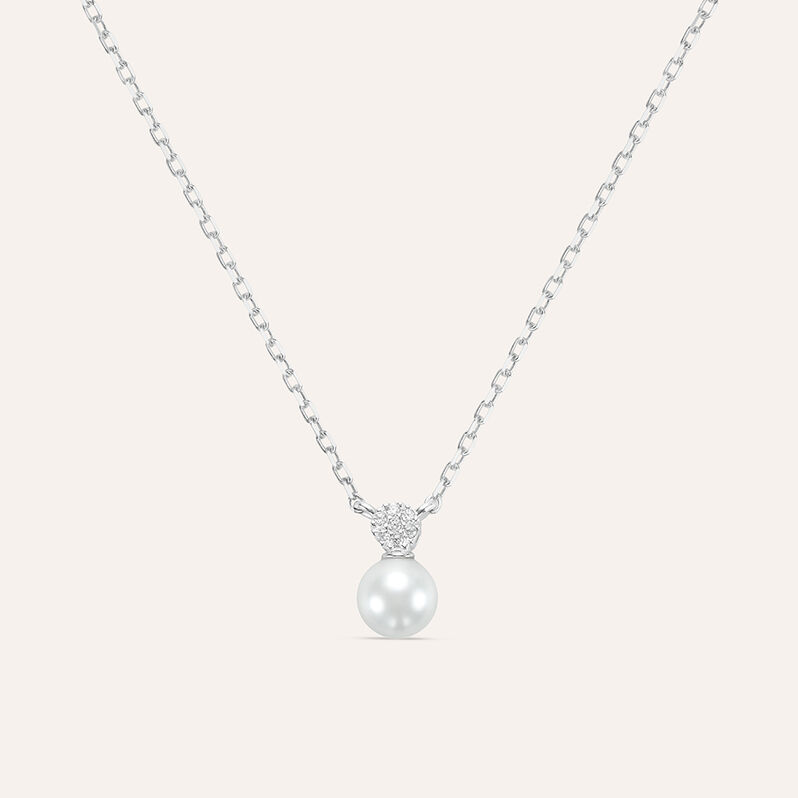 Collana Silver Pearls Argento Rodiato Perla sintentica Cubic Zirconia - Collane Donna | Stroili